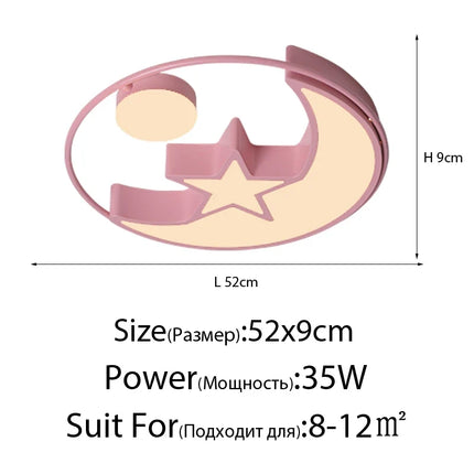 Plafonnier LED décoratif pour chambre et école maternelle — LZ4X9P2