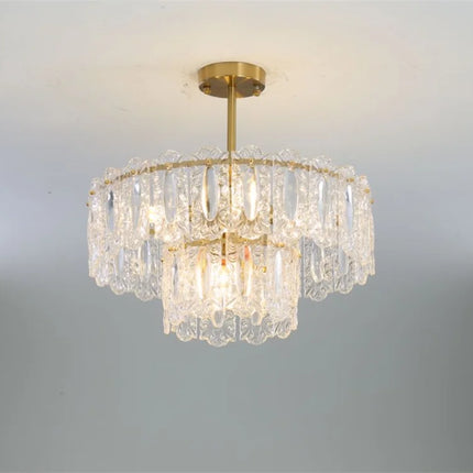 Lustre rond en verre pour intérieur moderne — LZ4X9T