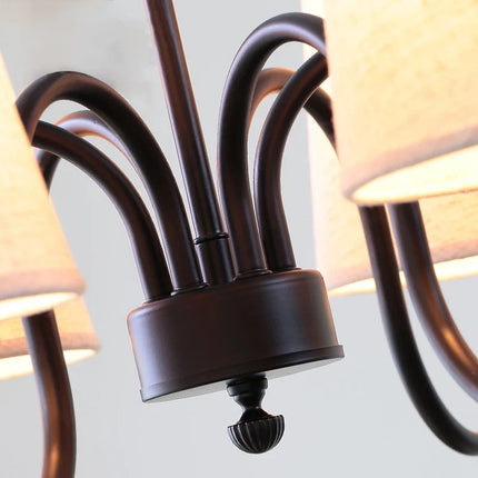 Lustre rétro en tissu pour intérieur élégant — LZ4G7N2