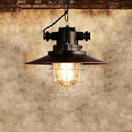 Lustre suspension rétro américain pour loft, café, pub, étude — LZ4Q7XJ