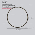 USB 120CM-45W / Lumière chaude / Noir