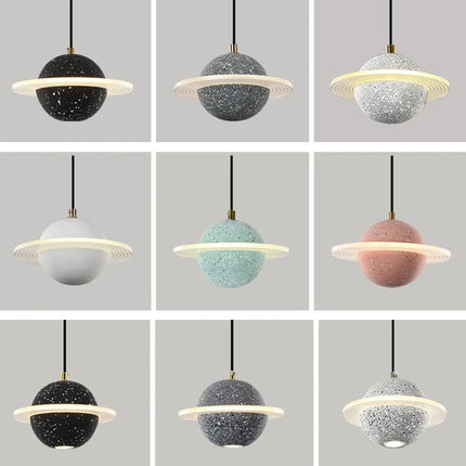 Suspension en résine design planétaire pour intérieur moderne — LZ4X9P