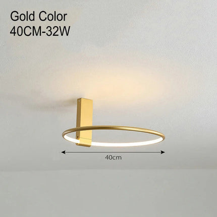 Plafonnier LED rond design scandinave en métal et aluminium — LZ4P9XJ