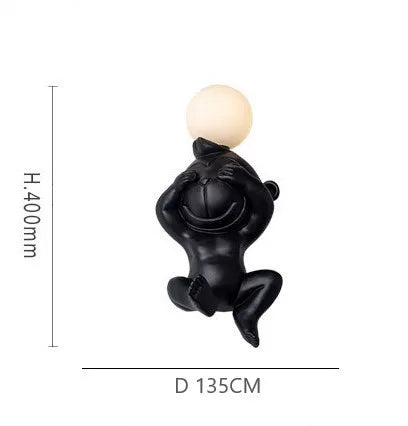 Applique murale LED singe avec variateur pour éclairage intérieur — LZ4X9P