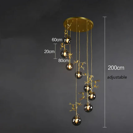 Suspension en verre au design moderne pour intérieur élégant — LZ4X9T