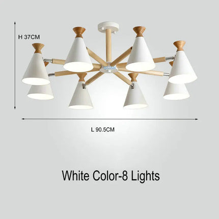 Suspension en bois style nordique pour décoration intérieure — LZ4X9Q2N