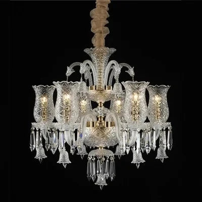 Lustre en cristal européen pour décoration moderne et élégante — LZ4X9Q