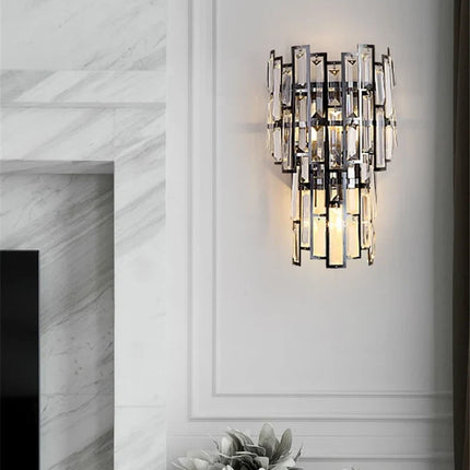 Applique murale moderne en cristal pour décoration intérieure élégante — LZ4X9T2