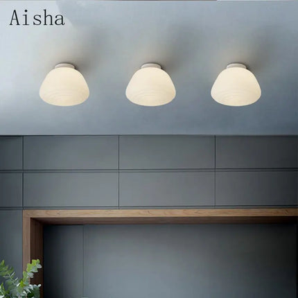 Plafonnier suspension en verre au design nordique pour intérieur moderne — LZ4X9T