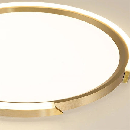 Plafonnier LED intérieur au design moderne cuivre doré — LZ4F7XQ