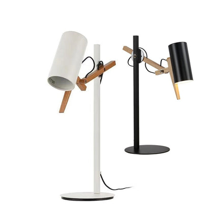 Lampe de bureau japonaise en bois naturel Aswan — LZ4X9T2