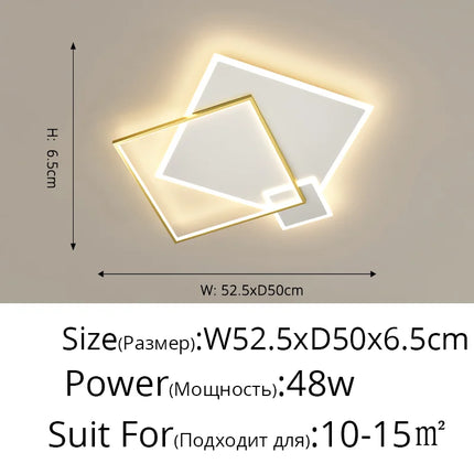 Plafonnier LED moderne en fer forgé et acrylique pour salon et salle à manger — LZ7D9Q