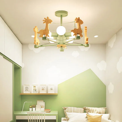 Suspension en bois LED pour chambre d'enfants — LZ7N4Q