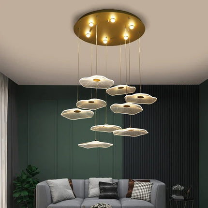 Lustre suspension nordique en acrylique pour espaces élégants — LZ4X9P2