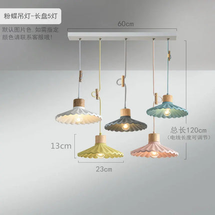 Suspension LED nordique en ciment au design simple et moderne — LZ4P9XQ