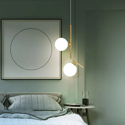 Suspension en verre à bulles au design créatif pour décoration élégante — LZ4X9T
