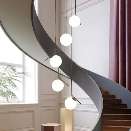 Lustre suspension moderne en verre style nordique — LZ4XJ9