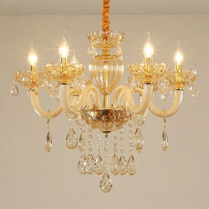 Lustre en cristal européen pour ambiance luxueuse — LZ4X9P2Q