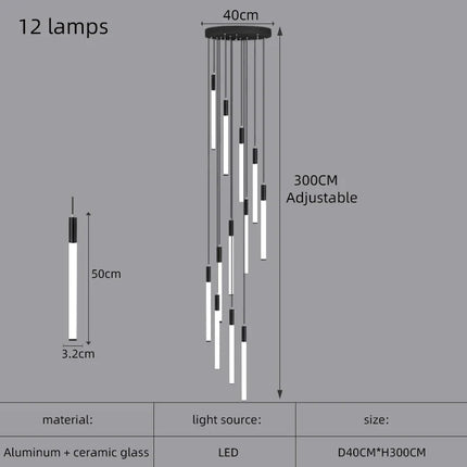 lustre nordique moderne éclairage intérieur design réglable