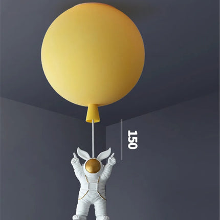 Plafonnier LED nordique avec motif astronaute et ballons pour enfants — LZ4X9QJ