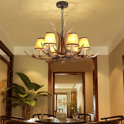 Suspension rétro en résine forme bois de cerf pour café et restaurant — LZ4X9M
