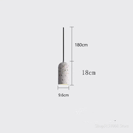 Suspension LED en ciment style industriel pour café et bar — LZ4X9P