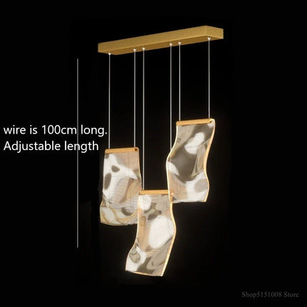 Lustre LED moderne pour escalier et boutique de vêtements — LZ4X9Q2