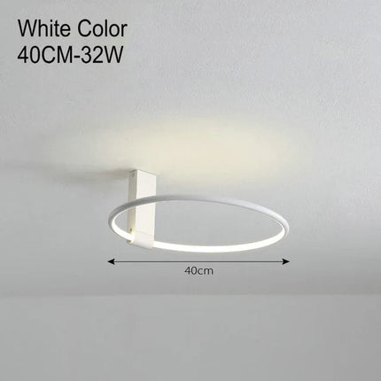 Plafonnier LED rond design scandinave en métal et aluminium — LZ4P9XJ