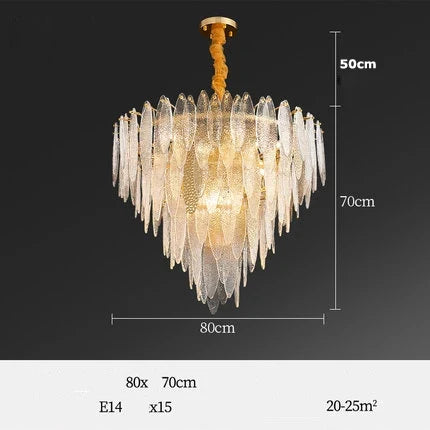 Lustre Art Déco en fer et verre pour éclairage moderne — LZ4X9T