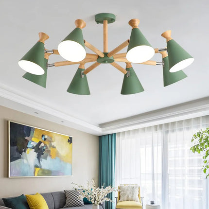 Suspension en bois style nordique pour décoration intérieure — LZ4X9Q2N