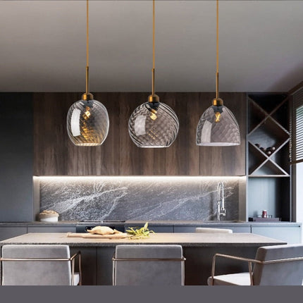 Suspension LED moderne avec abat-jour en verre Alvaro — LZ4X9T2