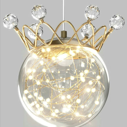 Applique murale en forme de couronne avec cristal et gypsophile — LZ4X9Q2
