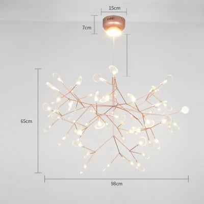 Suspension LED art déco en acier inoxydable et acrylique — LZ4XJ9