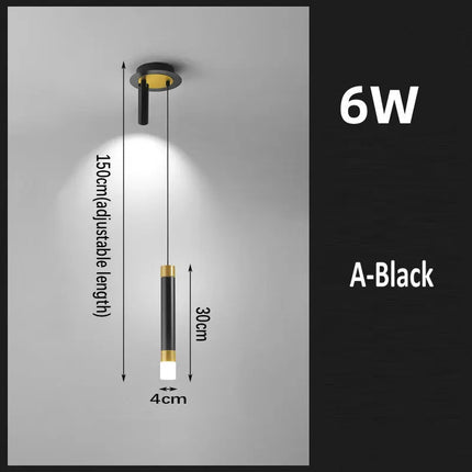 Suspension LED moderne avec câble long design épuré — LZ4X9T