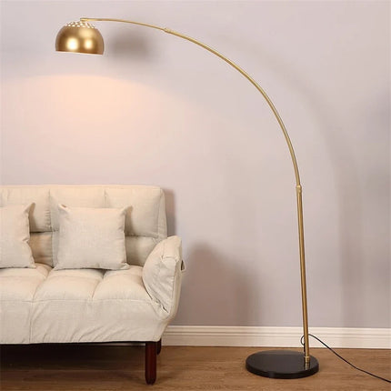 Lampadaire LED nordique en fer avec base en marbre — LZ4T9XQ