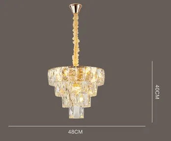 Lustre en cristal au design nordique pour intérieur élégant — LZ4X9P2Q