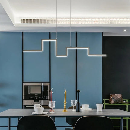 Lustre suspension LED géométrique style nordique pour restaurant — LZ4X9M