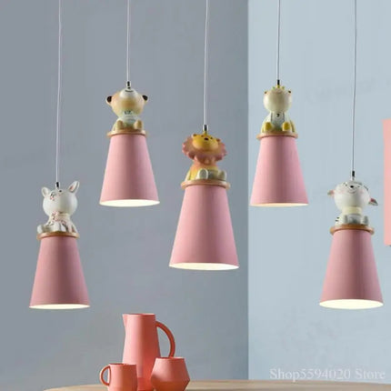 Lustre enfant motif dessin animé animal pour chambre — LZ4X9T