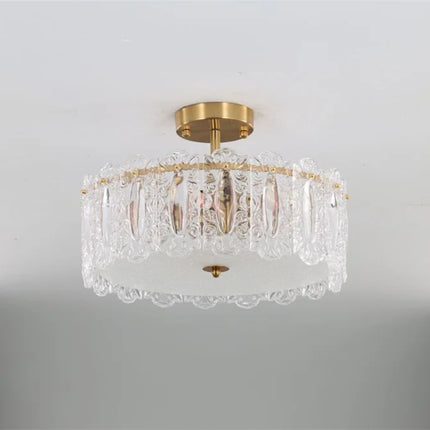 Lustre rond en verre pour intérieur moderne — LZ4X9T