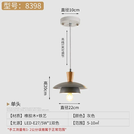 Lustre suspension créatif style macaron en fer forgé pour intérieur — LZ4Q7M9