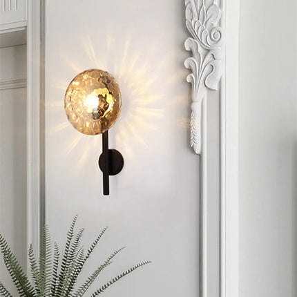 Applique murale ronde en verre au design rétro luxe — LZ4X9P2