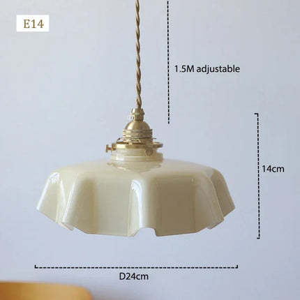 Suspension décorative en verre coloré en forme de fleur — LZ4X9P2