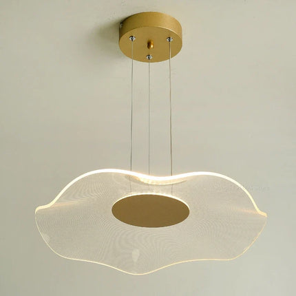 Lustre LED nordique feuille de lotus avec gradation — LZ4M9X2