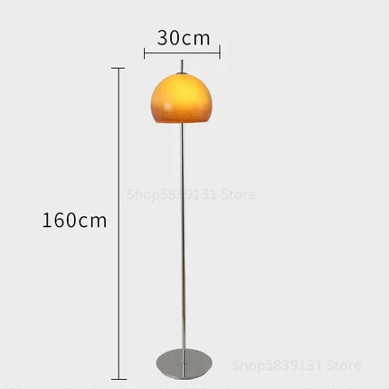 Lampadaire nordique avec abat-jour champignon rétro contemporain — LZ4F9X2