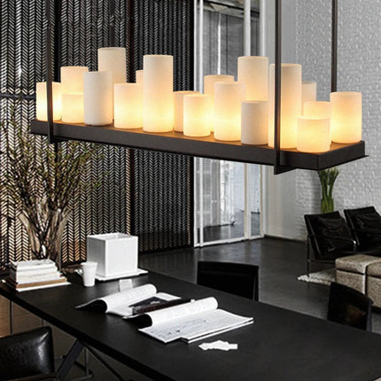Lustre LED nordique en verre pour salle à manger et cuisine — LZ4X9Q2