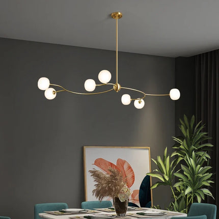 Lustre suspension en cuivre pour intérieur ambiance moderne — LZ4P9XQ
