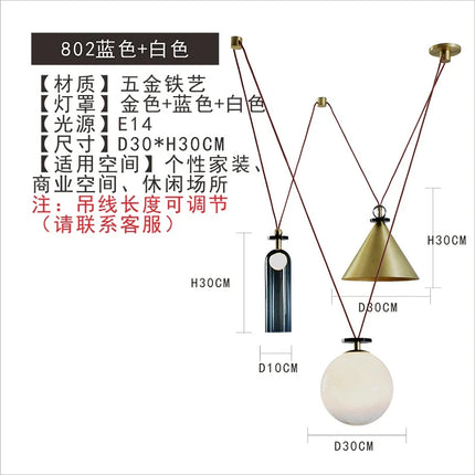Suspension design en verre et métal pour intérieur moderne — LZ4Q7J2