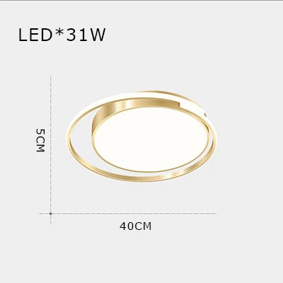 Plafonnier LED minimaliste en aluminium pour allée — LZ4X9TQ