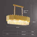 95cm ovale doré / Lumière blanche