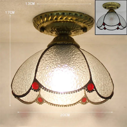 Plafonnier LED moderne en verre avec ampoule 7W E27 — LZ4X9Q2